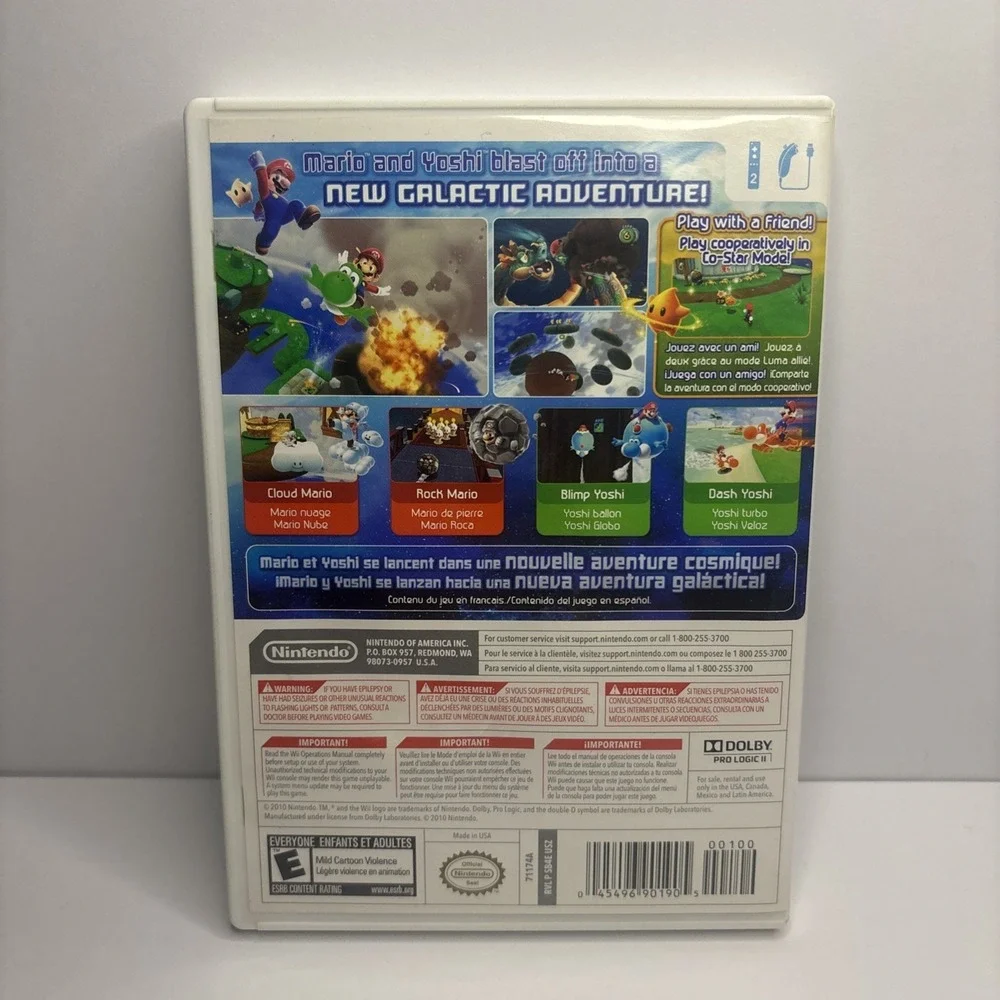 Super Mario Galaxy 2 Nintendo Wii Complete CIB Excellent